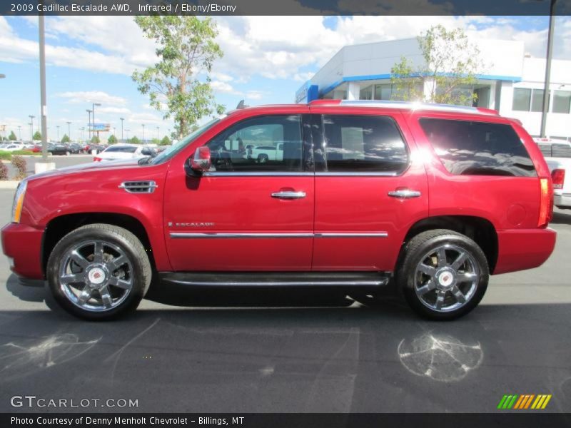 Infrared / Ebony/Ebony 2009 Cadillac Escalade AWD