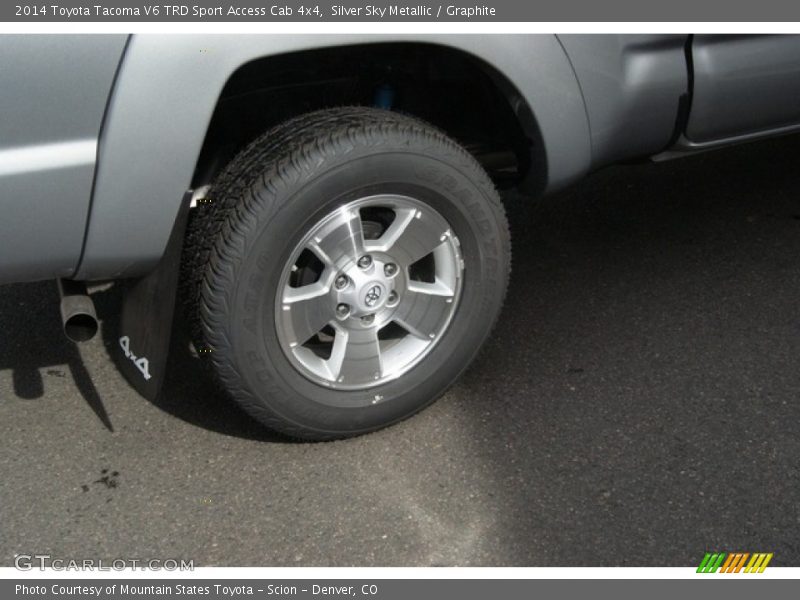 Silver Sky Metallic / Graphite 2014 Toyota Tacoma V6 TRD Sport Access Cab 4x4