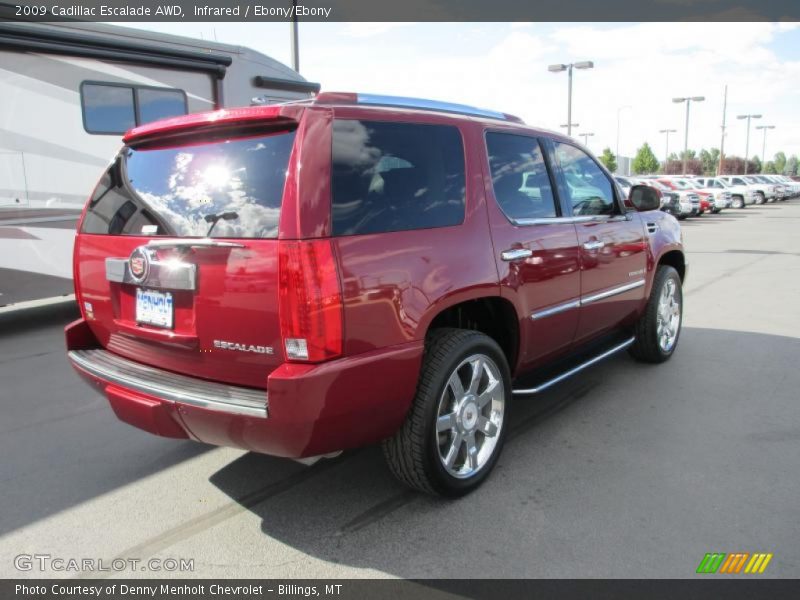Infrared / Ebony/Ebony 2009 Cadillac Escalade AWD