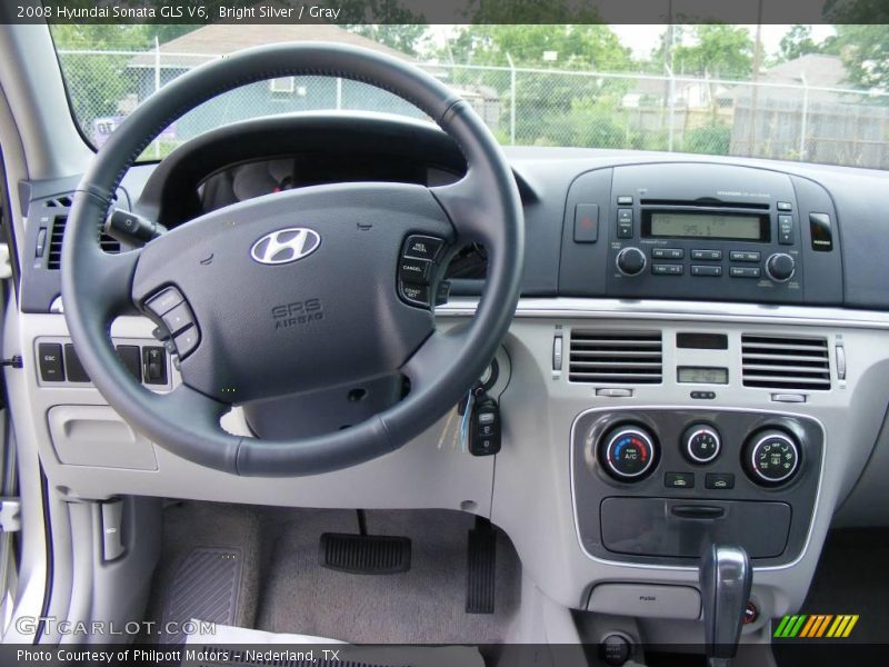 Bright Silver / Gray 2008 Hyundai Sonata GLS V6