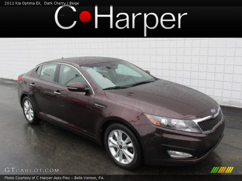 Dark Cherry / Beige 2011 Kia Optima EX