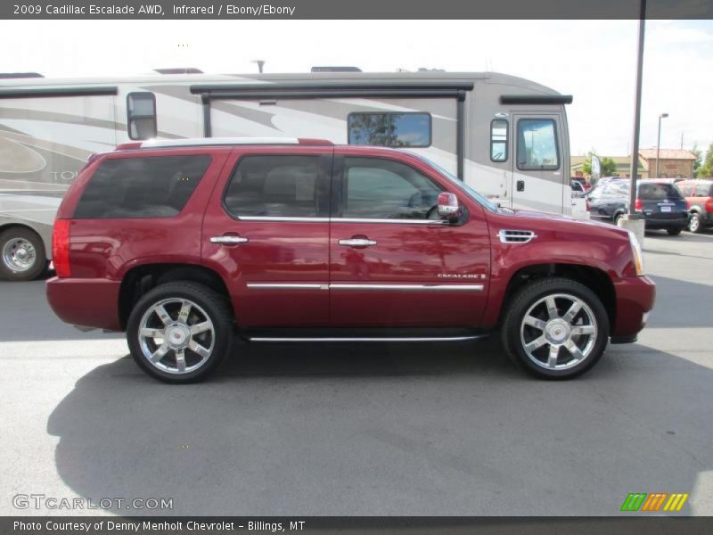 Infrared / Ebony/Ebony 2009 Cadillac Escalade AWD