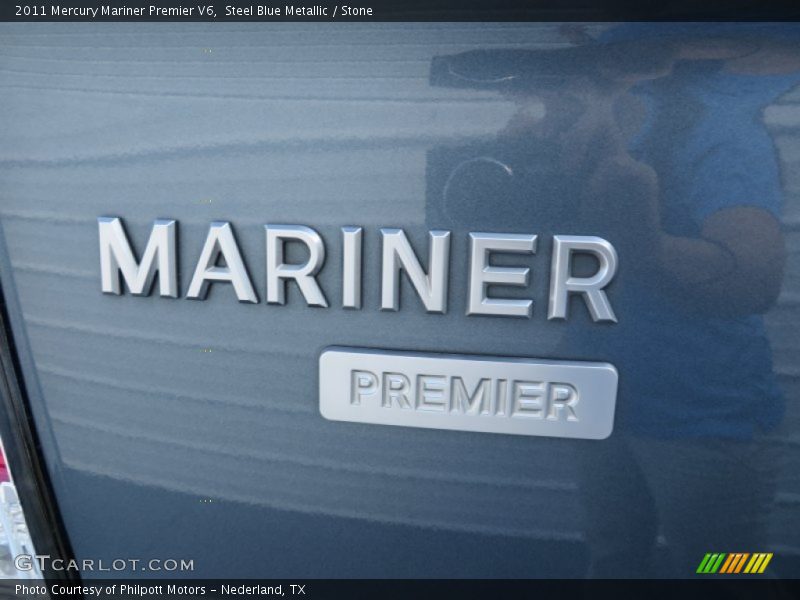 Steel Blue Metallic / Stone 2011 Mercury Mariner Premier V6