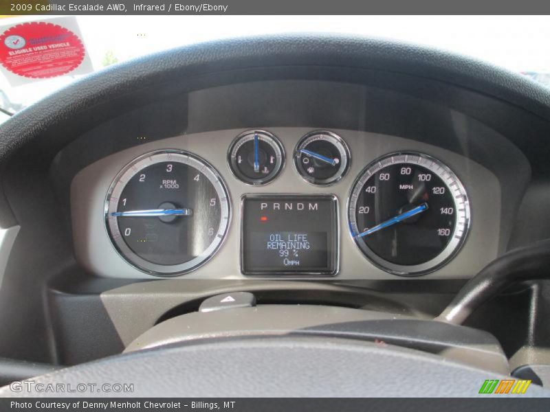 Infrared / Ebony/Ebony 2009 Cadillac Escalade AWD