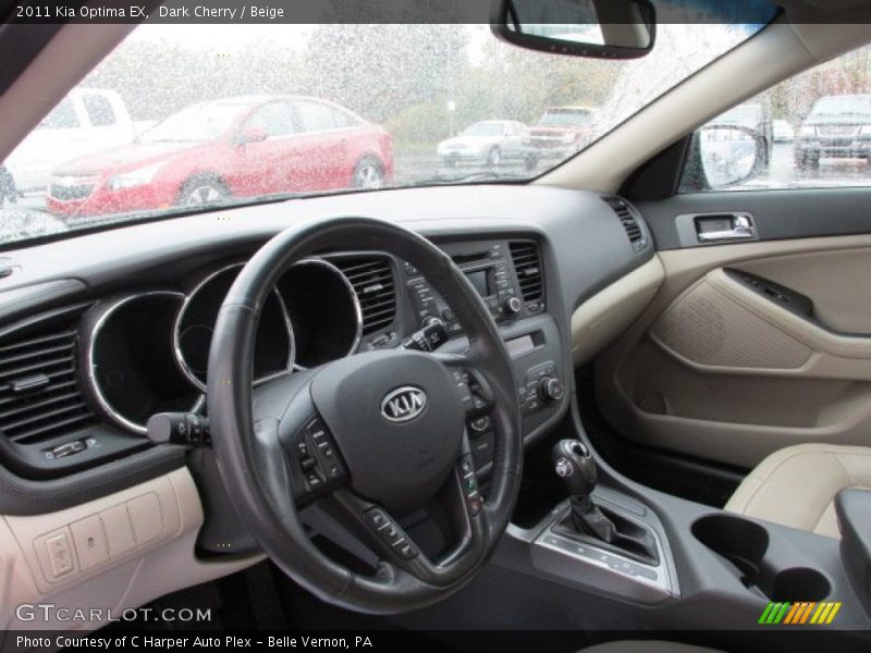 Dark Cherry / Beige 2011 Kia Optima EX
