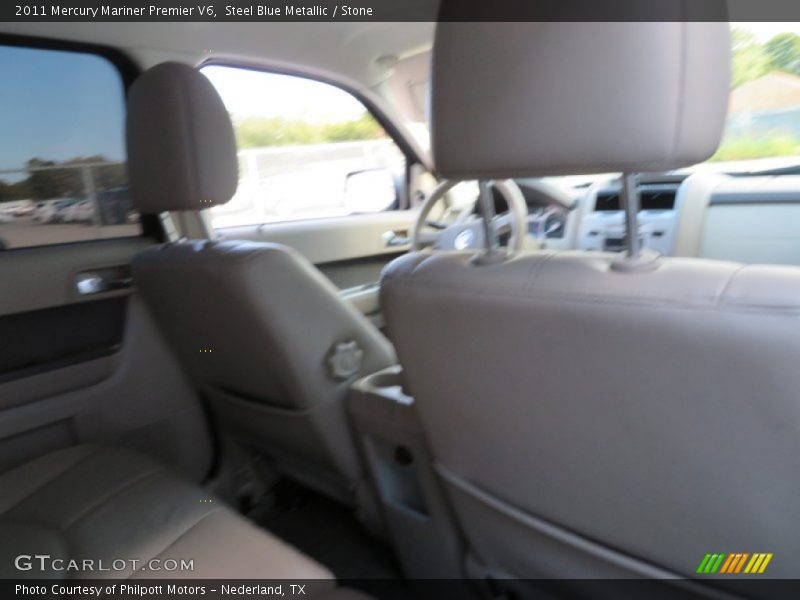 Steel Blue Metallic / Stone 2011 Mercury Mariner Premier V6