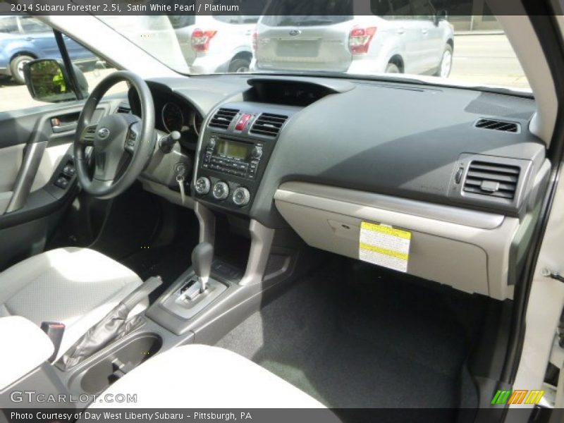Satin White Pearl / Platinum 2014 Subaru Forester 2.5i