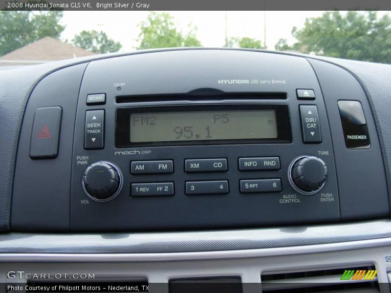 Bright Silver / Gray 2008 Hyundai Sonata GLS V6