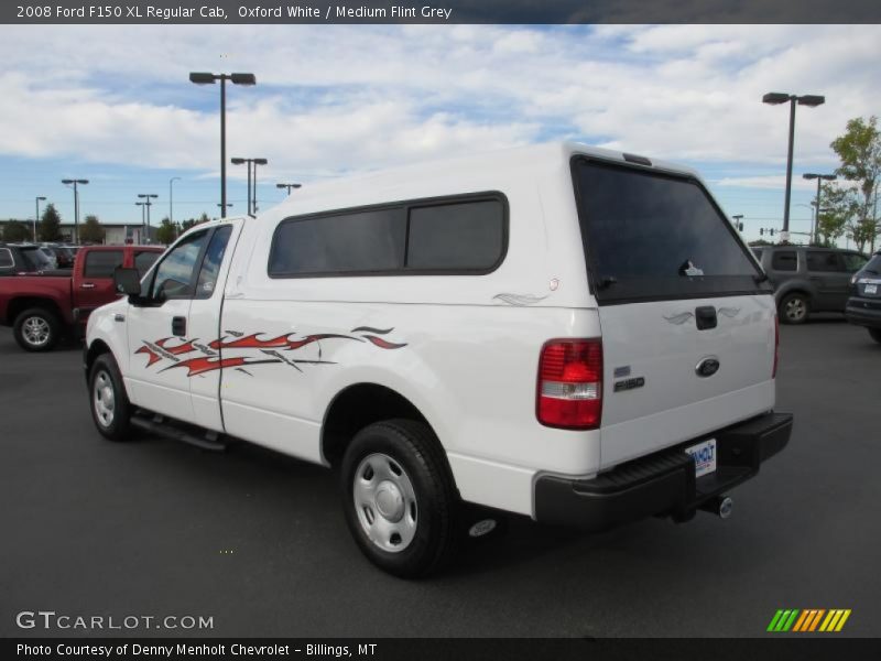 Oxford White / Medium Flint Grey 2008 Ford F150 XL Regular Cab