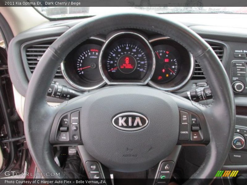 Dark Cherry / Beige 2011 Kia Optima EX