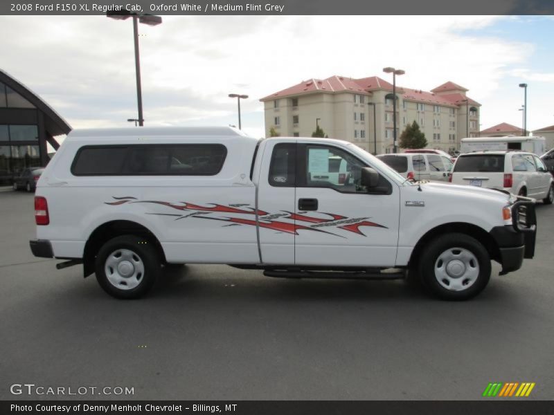 Oxford White / Medium Flint Grey 2008 Ford F150 XL Regular Cab