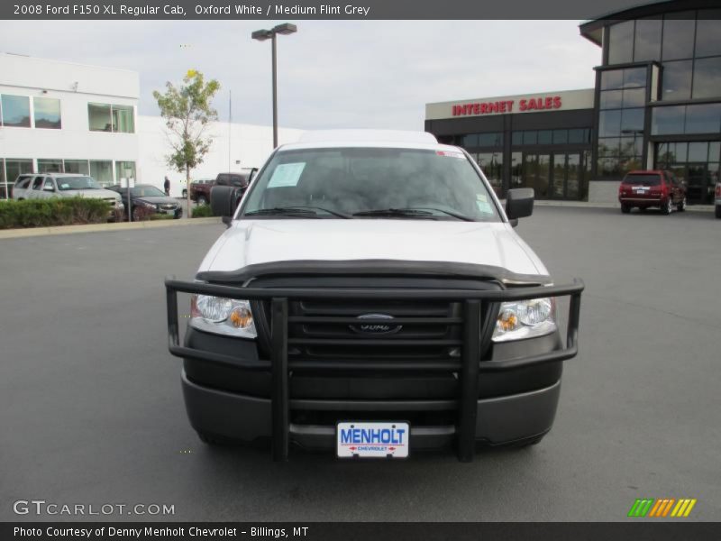 Oxford White / Medium Flint Grey 2008 Ford F150 XL Regular Cab