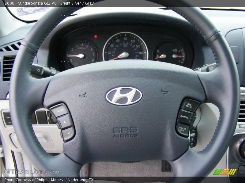 Bright Silver / Gray 2008 Hyundai Sonata GLS V6