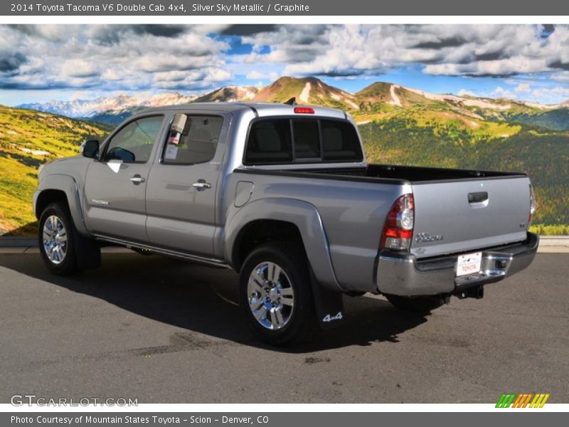 Silver Sky Metallic / Graphite 2014 Toyota Tacoma V6 Double Cab 4x4