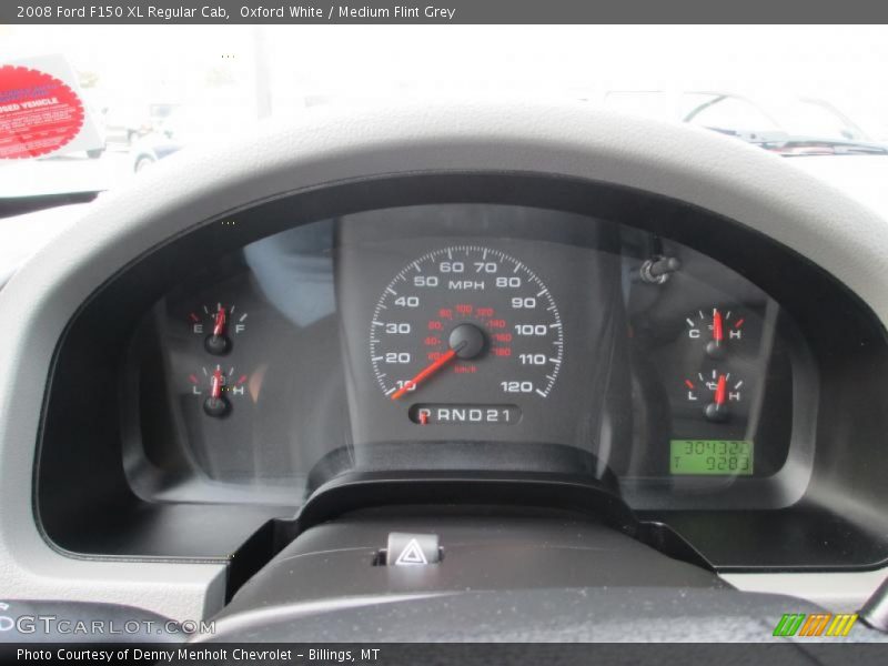 Oxford White / Medium Flint Grey 2008 Ford F150 XL Regular Cab