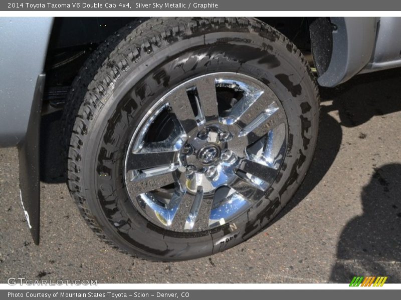 Silver Sky Metallic / Graphite 2014 Toyota Tacoma V6 Double Cab 4x4