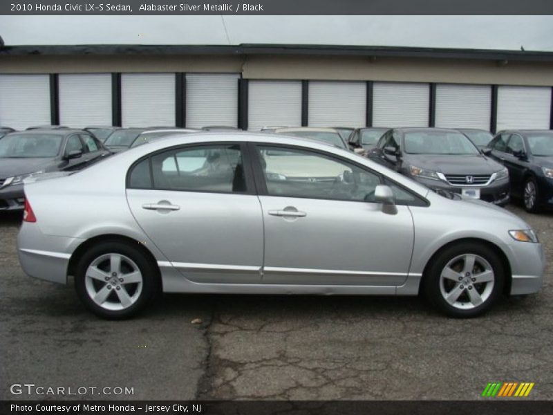 Alabaster Silver Metallic / Black 2010 Honda Civic LX-S Sedan