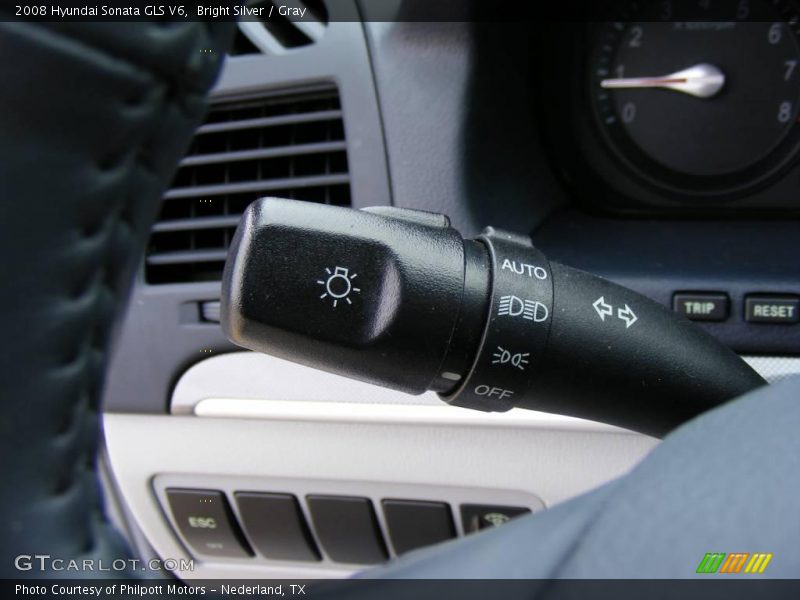 Bright Silver / Gray 2008 Hyundai Sonata GLS V6