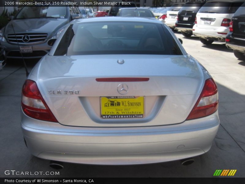 Iridium Silver Metallic / Black 2006 Mercedes-Benz SLK 350 Roadster