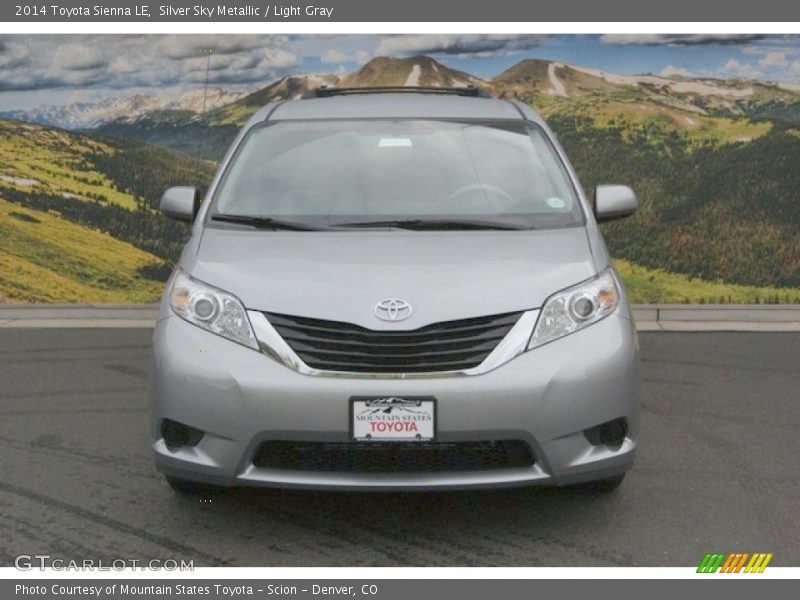 Silver Sky Metallic / Light Gray 2014 Toyota Sienna LE