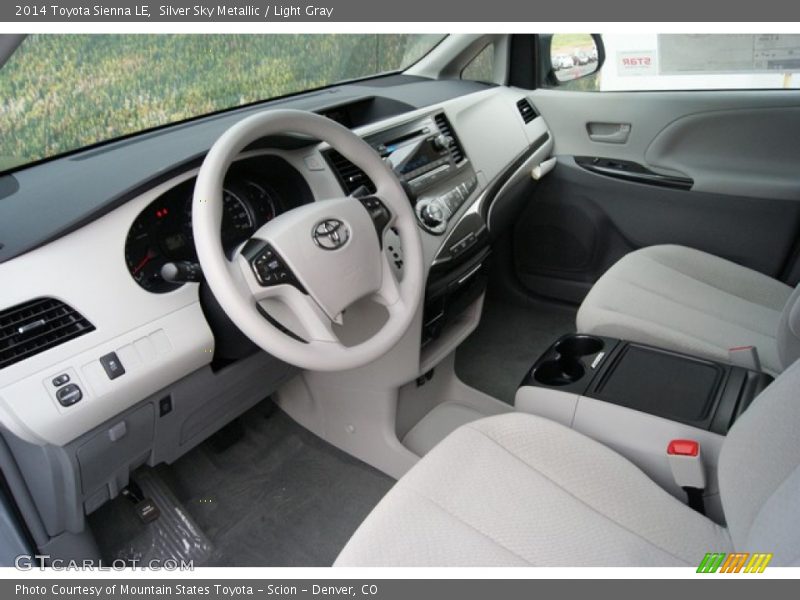 Silver Sky Metallic / Light Gray 2014 Toyota Sienna LE