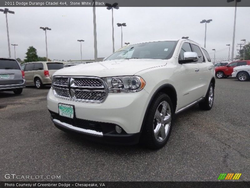 Stone White / Black 2011 Dodge Durango Citadel 4x4
