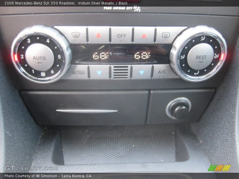 Iridium Silver Metallic / Black 2006 Mercedes-Benz SLK 350 Roadster