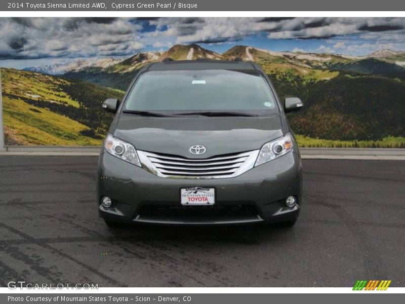 Cypress Green Pearl / Bisque 2014 Toyota Sienna Limited AWD