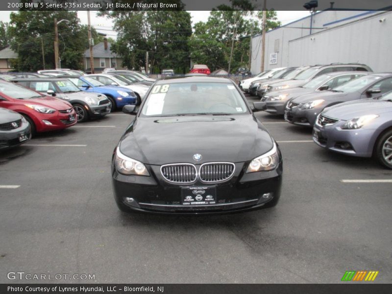 Jet Black / Natural Brown 2008 BMW 5 Series 535xi Sedan