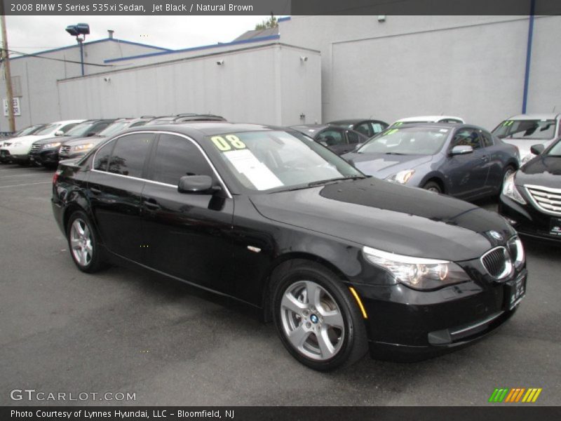 Jet Black / Natural Brown 2008 BMW 5 Series 535xi Sedan