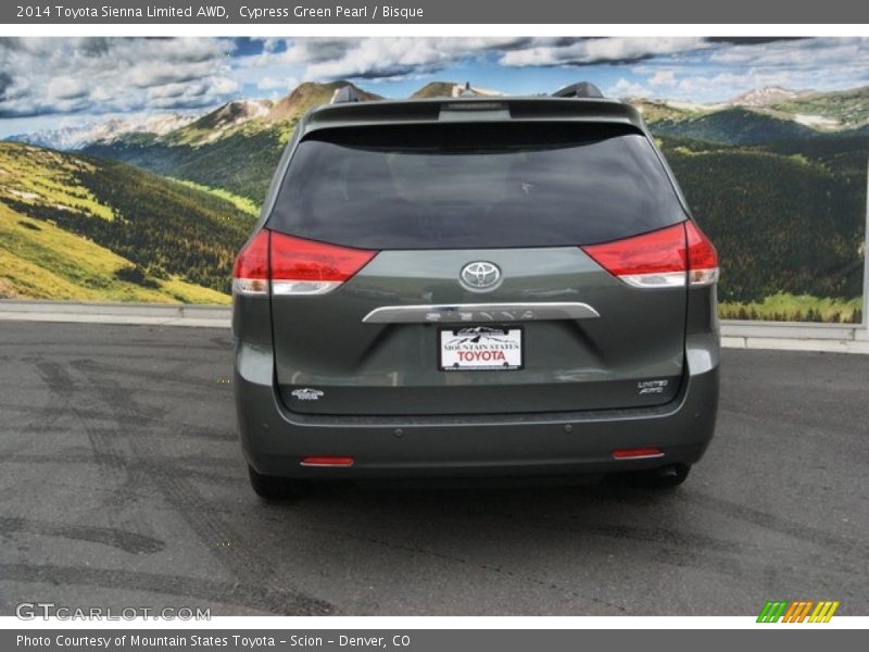 Cypress Green Pearl / Bisque 2014 Toyota Sienna Limited AWD