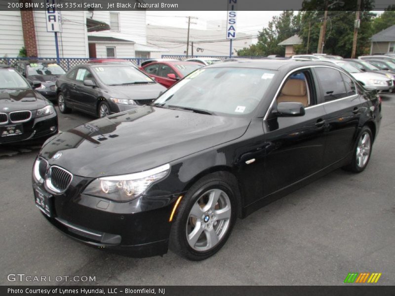 Jet Black / Natural Brown 2008 BMW 5 Series 535xi Sedan