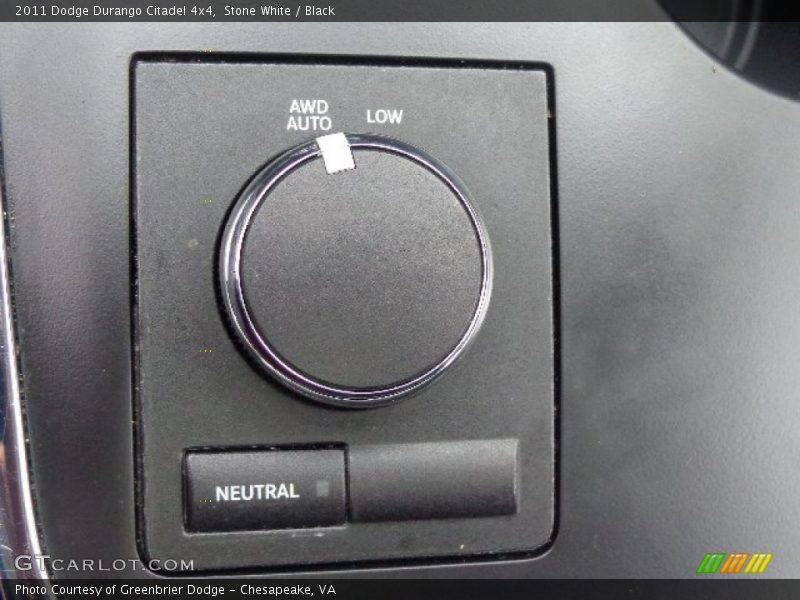 Stone White / Black 2011 Dodge Durango Citadel 4x4