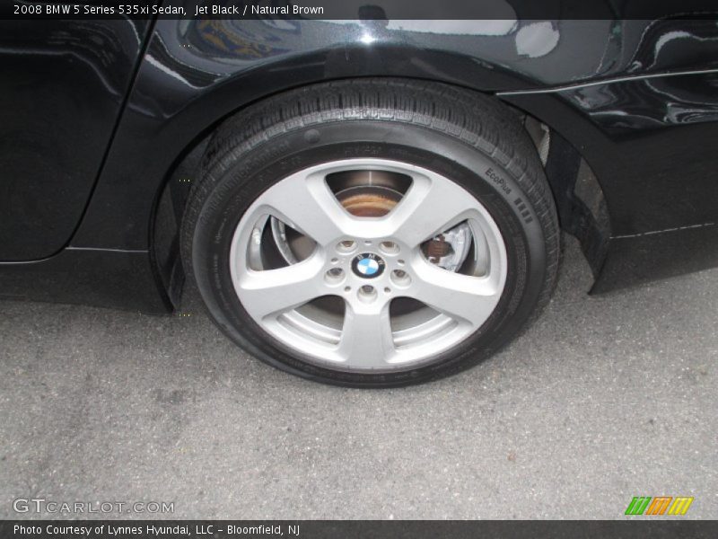 Jet Black / Natural Brown 2008 BMW 5 Series 535xi Sedan