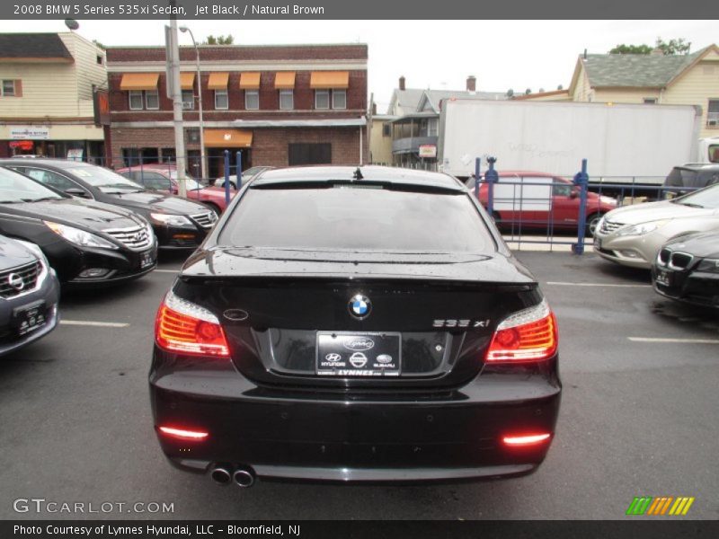 Jet Black / Natural Brown 2008 BMW 5 Series 535xi Sedan