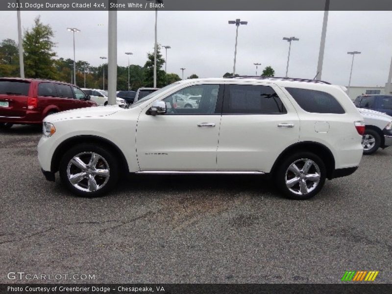 Stone White / Black 2011 Dodge Durango Citadel 4x4