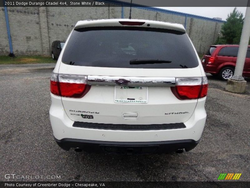 Stone White / Black 2011 Dodge Durango Citadel 4x4