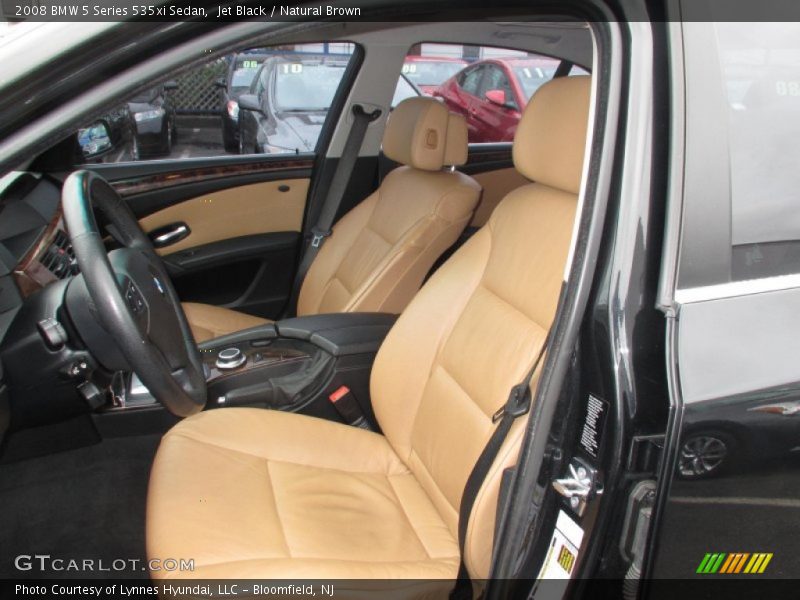 Jet Black / Natural Brown 2008 BMW 5 Series 535xi Sedan