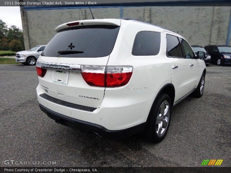 Stone White / Black 2011 Dodge Durango Citadel 4x4