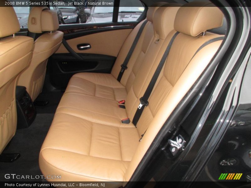 Jet Black / Natural Brown 2008 BMW 5 Series 535xi Sedan
