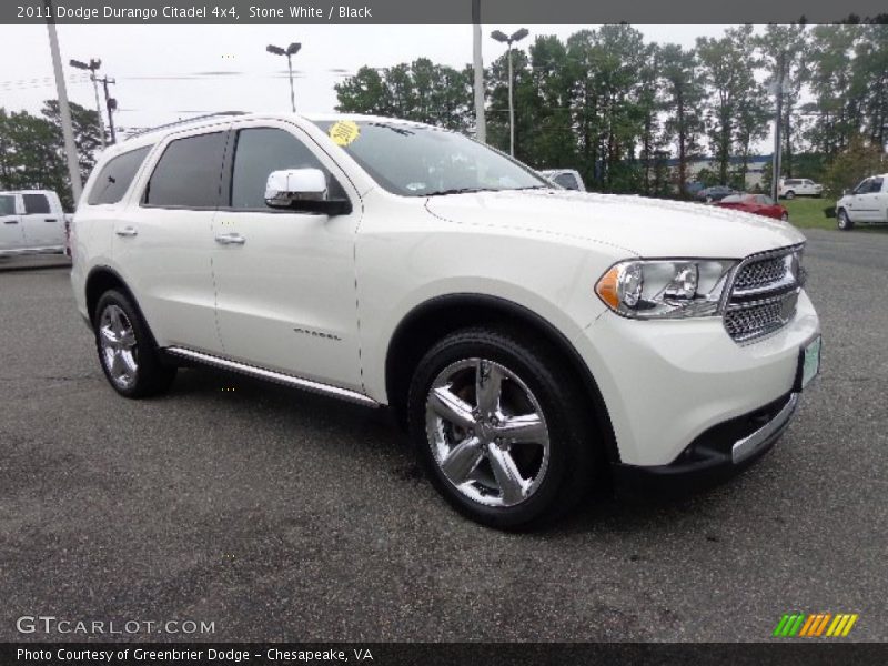 Stone White / Black 2011 Dodge Durango Citadel 4x4