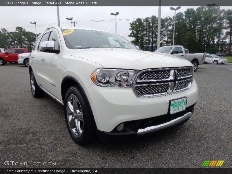 Stone White / Black 2011 Dodge Durango Citadel 4x4