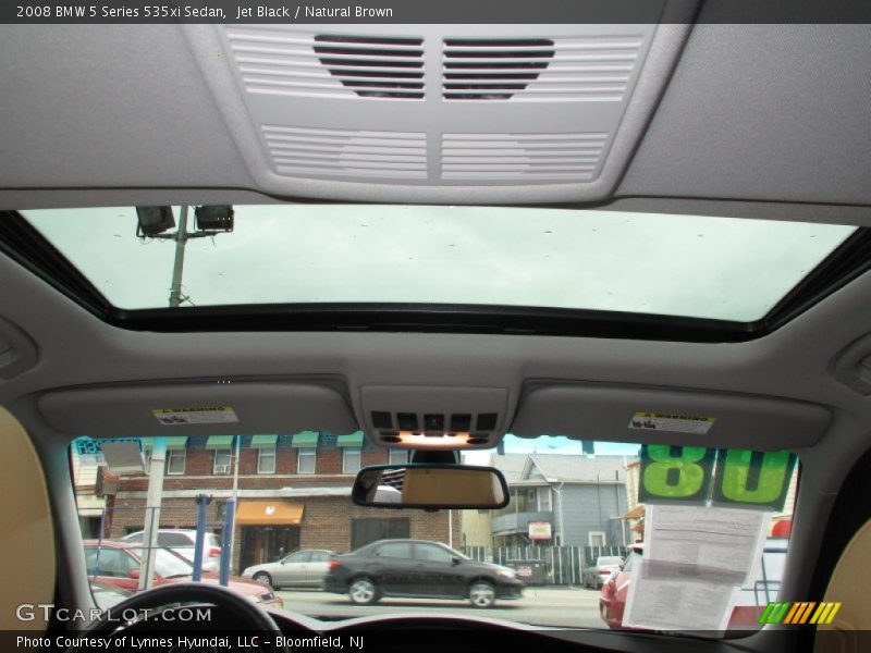 Jet Black / Natural Brown 2008 BMW 5 Series 535xi Sedan