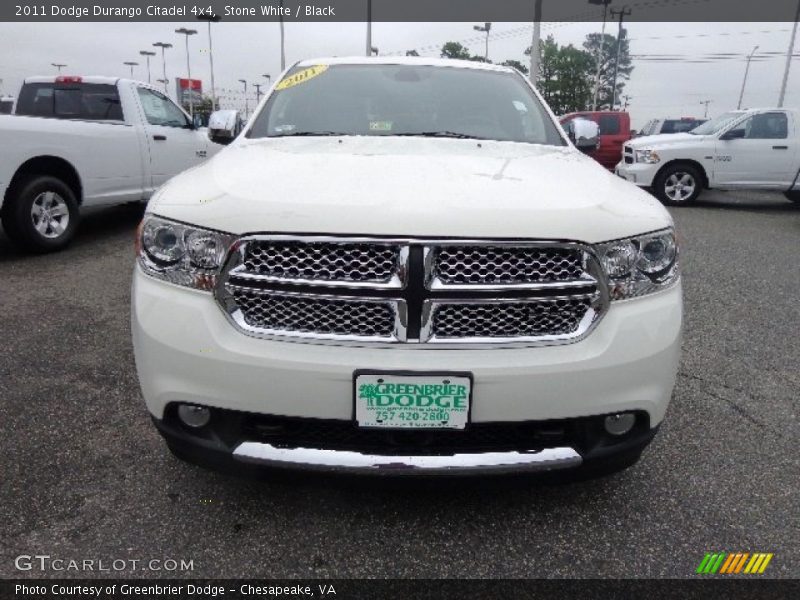 Stone White / Black 2011 Dodge Durango Citadel 4x4