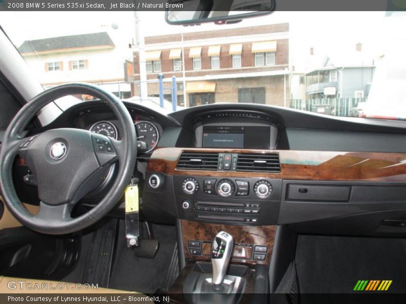 Jet Black / Natural Brown 2008 BMW 5 Series 535xi Sedan