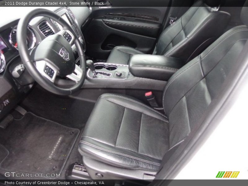 Stone White / Black 2011 Dodge Durango Citadel 4x4