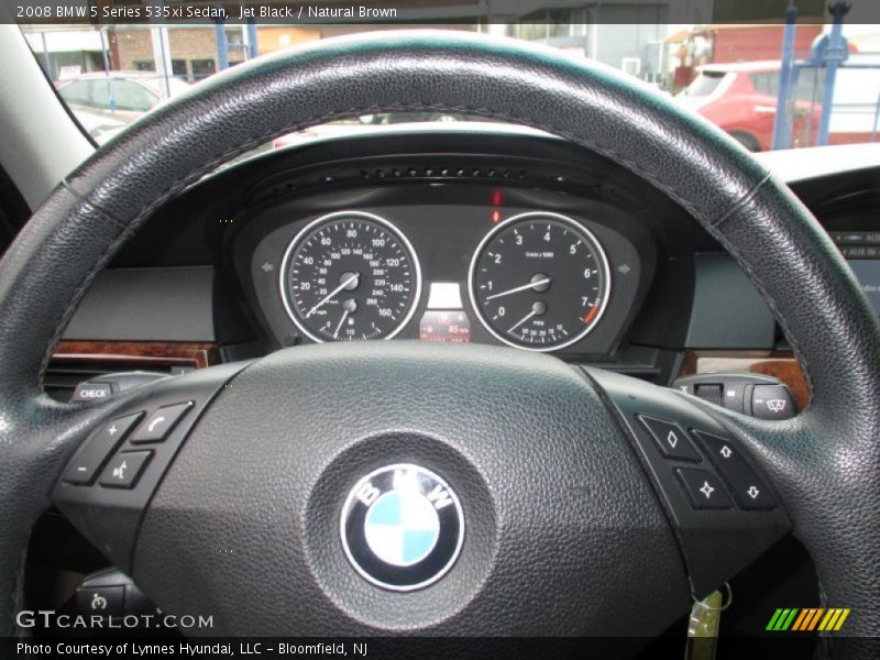 Jet Black / Natural Brown 2008 BMW 5 Series 535xi Sedan
