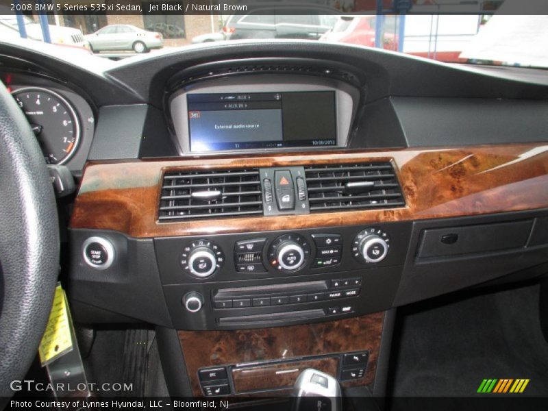 Jet Black / Natural Brown 2008 BMW 5 Series 535xi Sedan