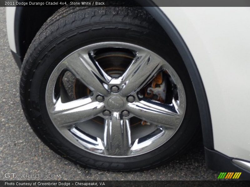 Stone White / Black 2011 Dodge Durango Citadel 4x4