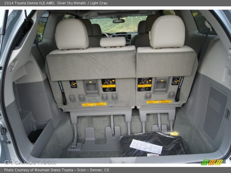 Silver Sky Metallic / Light Gray 2014 Toyota Sienna XLE AWD